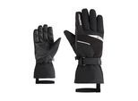 Skihandschuhe ZIENER "GALERIUS-Z GORE-TEX", Herren, Gr. 9, schwarz (schwarz.weiß), Polyester, Handschuhe Skihandschuhe, wasserdicht, winddicht, atmungsaktiv, warm, lange Stulpe