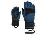 Skihandschuhe ZIENER "LOTAR-Z GORE‑TEX PrimaLoft JUNIOR", Damen, Gr. 5, blau (hale navy), Materialmix, Handschuhe Skihandschuhe, GORE-TEX, wasserdicht, winddicht, atmungsaktiv, extra warm PrimaLoft