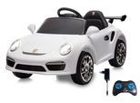 Elektro-Kinderauto JAMARA "Ride-on RUF CTR3 Club Sport weiß, 2,4GHz, Li-Power 12.6", weiß, Elektro-Kinderfahrzeuge, KinderB:58cm H:49cm T:105cm, Elektro-Kinderauto, mit Licht und Sound, B:58cm H:49cm T:105cm