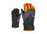 Skihandschuhe ZIENER "LANDO-Z JUNIOR", Damen, Gr. 3, orange (new orange), Polyester, Handschuhe Skihandschuhe, warm, wasserabweisend, windabweisend