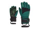 Skihandschuhe ZIENER "LOTAR-Z GORE‑TEX PrimaLoft JUNIOR", Damen, Gr. 4,5, grün (deep grün), Materialmix, Handschuhe Skihandschuhe, GORE-TEX, wasserdicht, winddicht, atmungsaktiv, extra warm PrimaLoft