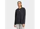 Langarmshirt ADIDAS ORIGINALS "ESSENTIALS LONGSLEEVE", Damen, Gr. XS, schwarz, Obermaterial: 100% Baumwolle, Rundhals, Shirts Langarmshirt, lockerer Schnitt, Langarm, aus Baumwolljersey