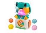 Lernspielzeug FISHER-PRICE "Leuchtender und rollender Frosch", bunt, Lernspielzeug, BabyB:17,5cm H:29cm, Kunststoff, Lernspielzeug, mit Musik, Lichtern und Geräuschen, B:17,5cm H:29cm