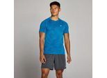 MP Herren Tempo Pillar Graphic Seamless T-Shirt – Track Blue - XS