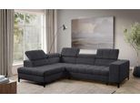 Ecksofa EXXPO - SOFA FASHION "Bocco, hochwertige Verarbeitung, toller Sitzkomfort, bequem, L-Form", anthrazit, B:276cm H:75cm T:203cm, 90% PES, 10% NY, Sofas, Ecksofa, wahlweise mit Bettfunktion u. Bettkasten, inkl. Kopfteilverstellung