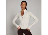 MP Damen Tempo Ultra Nahtlose Jacke mit Reißverschluss – Nebel - XL