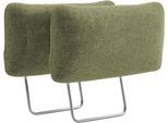 Sofa-Kopfstütze OTTO HOME "Rochelle", grün (hellgrün), B:50cm H:25cm T:12cm, 100% Polyester, Kopfstützen, 2 Stück im Set