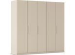 Kleiderschrank RAUCH "Schrank Möbel Schlafzimmer Garderobe Kinderzimmer WELTNEUHEIT TYNDA", beige (beige (champagner)), B:226cm H:231cm T:54cm, Holzwerkstoff, Schränke, Kleiderschrank, PATENTIERTES SCHNELLMONTAGESYSTEM, Soft-Close-Funktion MADE IN GERMANY