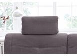 Sofa-Kopfstütze SIT & MORE "Sonoma", grau (dunkelgrau), B:50cm H:25cm T:10cm, Luxus-Microfaser (100% Polyester);Struktur (100% Polyester);Luxus-Microfaser ALTARA NUBUCK (100% Polyester), Kopfstützen