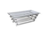 Livetastic , Klar, Silberfarben , Glas , rechteckig , 70x45x130 cm ,