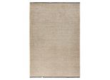 Teppich OBSESSION "En Vogue 400", beige (cream), B:240cm H:8mm L:340cm, Polyester, Teppiche, Teppich, Uni Farben, leichte Struktur, In- und Outdoor geeignet, waschbar