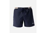 Logo Detail Zwemshorts in Donkerblauw