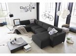 Wohnlandschaft OTTO HOME "Bulky U-Form", grau (anthrazit), B:324cm T:195cm, Sofas, Wohnlandschaft, in U-Form und XXL Sitzfläche, modular aufgebaut