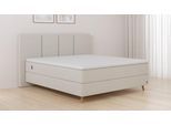 BRUNO Boxspringbett Premium 140x200cm in Glory Soft Beige | Matratzen-Härtegrad: Links H2 / Rechts H2 | mehrfach ausgezeichnet in Design & Qualität