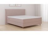 BRUNO Boxspringbett Premium 160x200cm in Glory Blush | Matratzen-Härtegrad: Links H3 / Rechts H3 | mehrfach ausgezeichnet in Design & Qualität