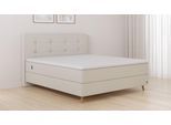 BRUNO Boxspringbett Premium 180x200cm in Glory Soft Beige | Matratzen-Härtegrad: Links H3 / Rechts H3 | mehrfach ausgezeichnet in Design & Qualität