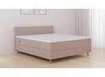 BRUNO Boxspringbett Premium 160x200cm in Glory Blush | Matratzen-Härtegrad: Links H3 / Rechts H3 | mehrfach ausgezeichnet in Design & Qualität