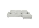 Mid.you , Hellgrau , Textil , Ottomane rechts, Eckteil, L-Form , 293x204 cm , Made in EU ,