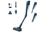 PHILIPS Akku-Hand-und Stielstaubsauger "XC5242/10 5000 Series „Teppichwunder“ mit Flexrohr", blau (salbeiblau), B:25,2cm H:120cm T:23cm, Akkusauger, mit bis zu 60 Minuten Laufzeit und TriActive Multi-LED-Düse