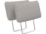 Sofa-Kopfstütze SIT & MORE "Pamela, B: 50 cm, 2 Stück", hellgrau, B:50cm H:25cm T:10cm, Holzwerkstoff, Kopfstützen, verschiedene Farben und Stoffe