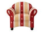 Livetastic , Rot , Textil , Buche , Streifen , 90x84x80 cm , Made in EU ,