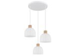 Globo , Braun, Opal, Weiß , Holz, Metall, Glas, Textil , 130 cm , beliebig kürzbar ,