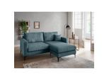 Livetastic , Petrol , Textil , Uni , Füllung: Schaumstoff,Schaumstoff , L-Form, links montierbar, rechts montierbar , 204x153 cm , Made in EU , Rücken echt ,
