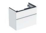 Geberit iCon Waschtisch-Unterschrank 502308012 74x61,5x41,6cm, 2 Schubladen, weiß hochglänzend, Griff glanzverchromt