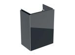 Geberit Acanto Waschtischunterschrank 500607161 39,6x53,4x24,6 cm, Glas schwarz - schwarz matt