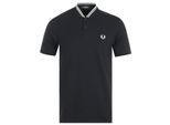 Polo Col Bomber Pique Polo Fred Perry Pour Homme en Noir