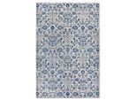 Villeroy & Boch Flachwebeteppich Kollektion 1869, Blau, Creme, Textil, orientalisch, rechteckig, 200x280 cm, Oeko-Tex® Standard 100, in verschiedenen Größen erhältlich, pflegeleicht, strapazierfähig, Teppiche & Böden, Teppiche, Webteppiche
