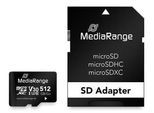 MediaRange MR947 microSDXC UHS-1 Speicherkarte 512 GB mit SD-Adapter