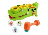 Klopfbank FISHER-PRICE "Sitz- und Klopf-Rolligator", grün, Motorikspielzeug, KinderB:10cm H:12cm T:26cm, Kunststoff, Klopfbank, B:10cm H:12cm T:26cm