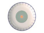 Villeroy & Boch Salatschüssel Fleur Couleur, Gelb, Weiß, Pastellblau, Salbeigrün, Keramik, Blume, rund, 7 cm, robust, Essen & Trinken, Geschirr, Schalen & Schüsseln, Salatschüsseln