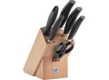 Zwilling Messerblock Five Star, Schwarz, Metall, 7-teilig, Kochen, Küchenmesser, Messersets