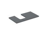 Geberit One Waschtisch-Platte 505293003 90 x 3 x 47 cm, lava/lackiert matt, Ausschnitt links