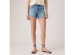 Shorts LEVI'S, Damen, Gr. 29, N-Gr, en masse, Denim/Jeans, Obermaterial: 99% Baumwolle, 1% Elasthan, figurbetont Po-bedeckend, Hosen Shorts, Die Passform schmeichelt kurvigen Figuren