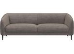 3-Sitzer FLEXLUX "Belle Designsofa, Couch, bequem durch Kaltschaum im Sitz", braun (taupe braun), B:218cm H:74cm T:89cm, 85% Polyester/15%Polyamide, Sofas, Skandinavisches Design, In hochwertiger Verarbeitung