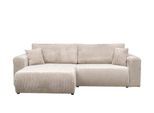 Ecksofa mit Schlaffunktion Henna ¦ beige ¦ Maße (cm): B: 247 H: 82 T: 145.0