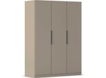 Kleiderschrank RAUCH "Schrank Möbel Schlafzimmer Garderobe Kinderzimmer WELTNEUHEIT TYNDA", beige (fango), B:136cm H:187cm T:54cm, Holzwerkstoff, Schränke, Kleiderschrank, PATENTIERTES SCHNELLMONTAGESYSTEM, Soft-Close-Funktion MADE IN GERMANY
