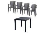 Gardenson , Anthrazit , Kunststoff , 77x72x77 cm ,