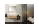 Geberit One Spiegelschrank 505833001 90 x 90 x 15cm, Aluminium eloxiert, mit Nische und ComfortLight, 2 Türen