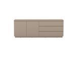 Mid.you Sideboard Bilbao, Taupe, Holzwerkstoff, 2 Fächer, 3 Schublade(n) Schubladen, 200x72x34.5 cm, FSC Mix, stehend, Wohnzimmer, Kommoden & Sideboards, Sideboards
