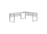 Mid.you Eckschreibtisch, Hellgrau, Metall, Holzwerkstoff, eckig, 223x73x170 cm, seitenverkehrt montierbar, Arbeitszimmer, Schreibtische, Eckschreibtische