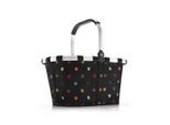 Reisenthel Einkaufskorb carrybag dots, Mehrfarbig, Schwarz, Metall, Textil, 22 L, 48x29x28 cm, faltbar, Freizeit, Koffer & Taschen, Einkaufskörbe