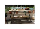 Ambia Garden Loungetisch, Teak, Holz, Metall, Akazie, massiv, rechteckig, eckig, 113x59x60.5 cm, Loungemöbel, Loungetische