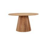 Livetastic Esstisch, Natur, Holz, Mangoholz, vollmassiv, rund, konisch, Säule, 135x76x135 cm, Esszimmer, Tische, Esstische, Esstische rund