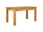 P & B Esstisch, Wildeiche, Holz, Wildeiche, massiv, rechteckig, eckig, 80x75x140-190 cm, ausziehbar, Esszimmer, Tische, Esstische, Esstische ausziehbar