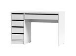 Livetastic Schreibtisch, Weiß, Holzwerkstoff, 5 Schublade(n) Schubladen, rechteckig, 55x77.6x120 cm, Arbeitszimmer, Schreibtische, Bürotische