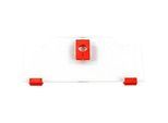 Schäfer Shop Pure Cover niedrig für Eurobox Serie Economy 400 x 300 mit offener Front, Kunststoff, rot